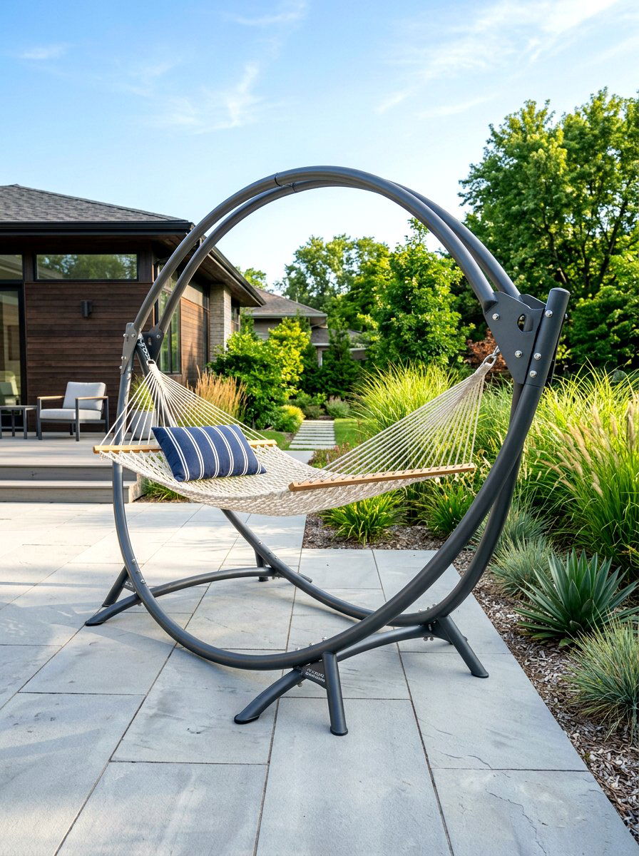 Metal Hammock Stand - 30 hammock stand garden ideas