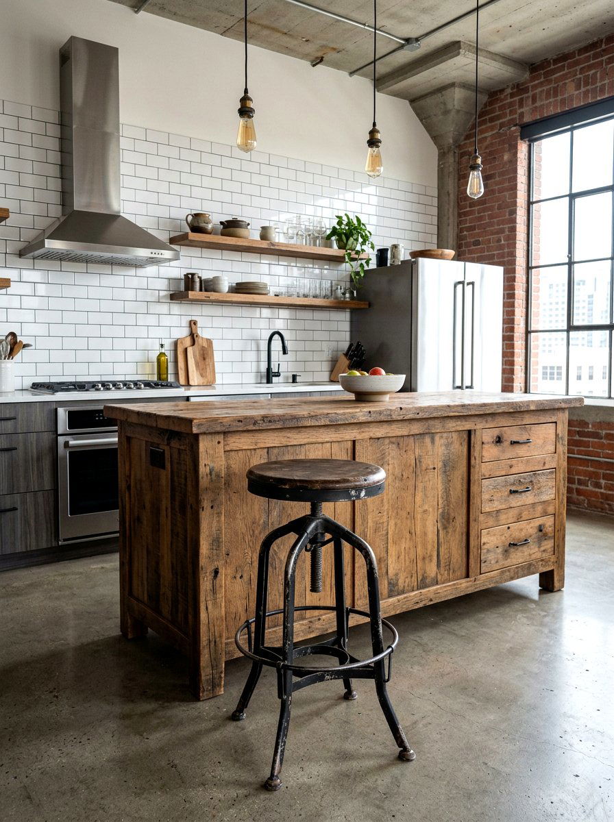 Metal Industrial Stool - 30 accent stool ideas