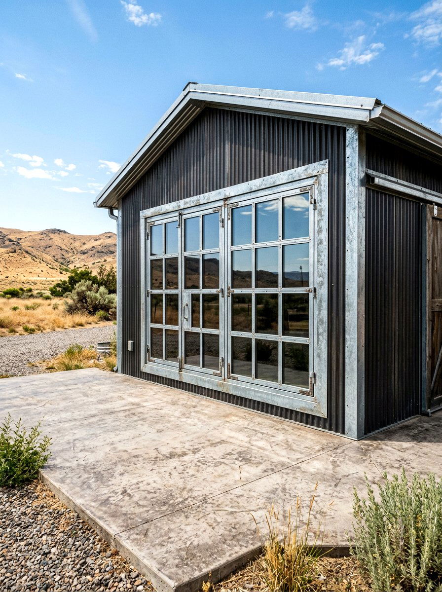 Metal Industrial Window Trim - 30 shed window trim ideas