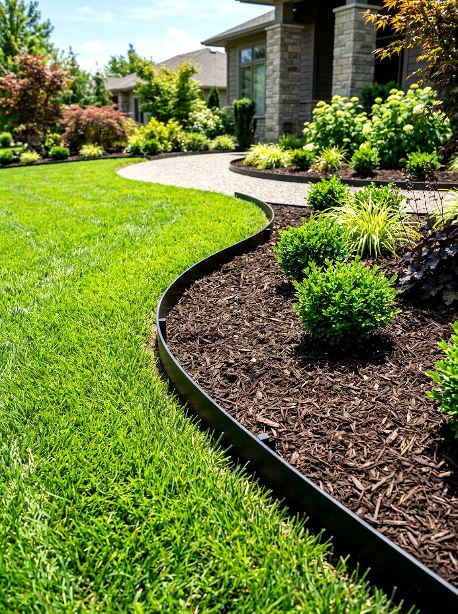 Metal Landscape Edging - 30 raised bed border ideas