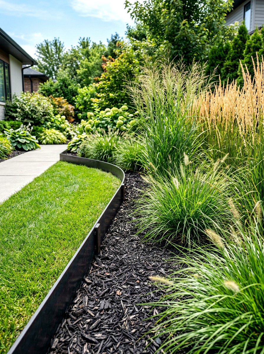 Metal Landscape Edging - 30 flower bed edging ideas