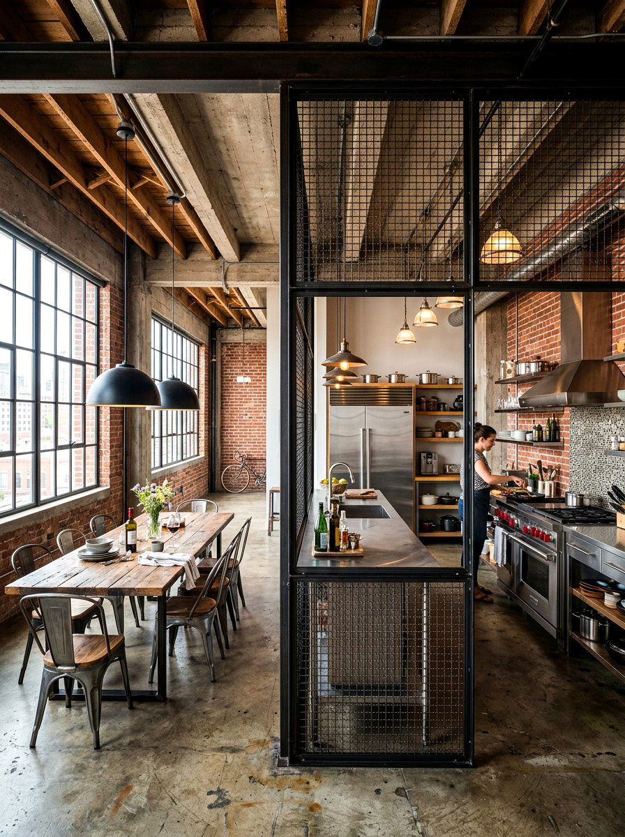 Metal Mesh Divider - 30 freestanding screen divider ideas