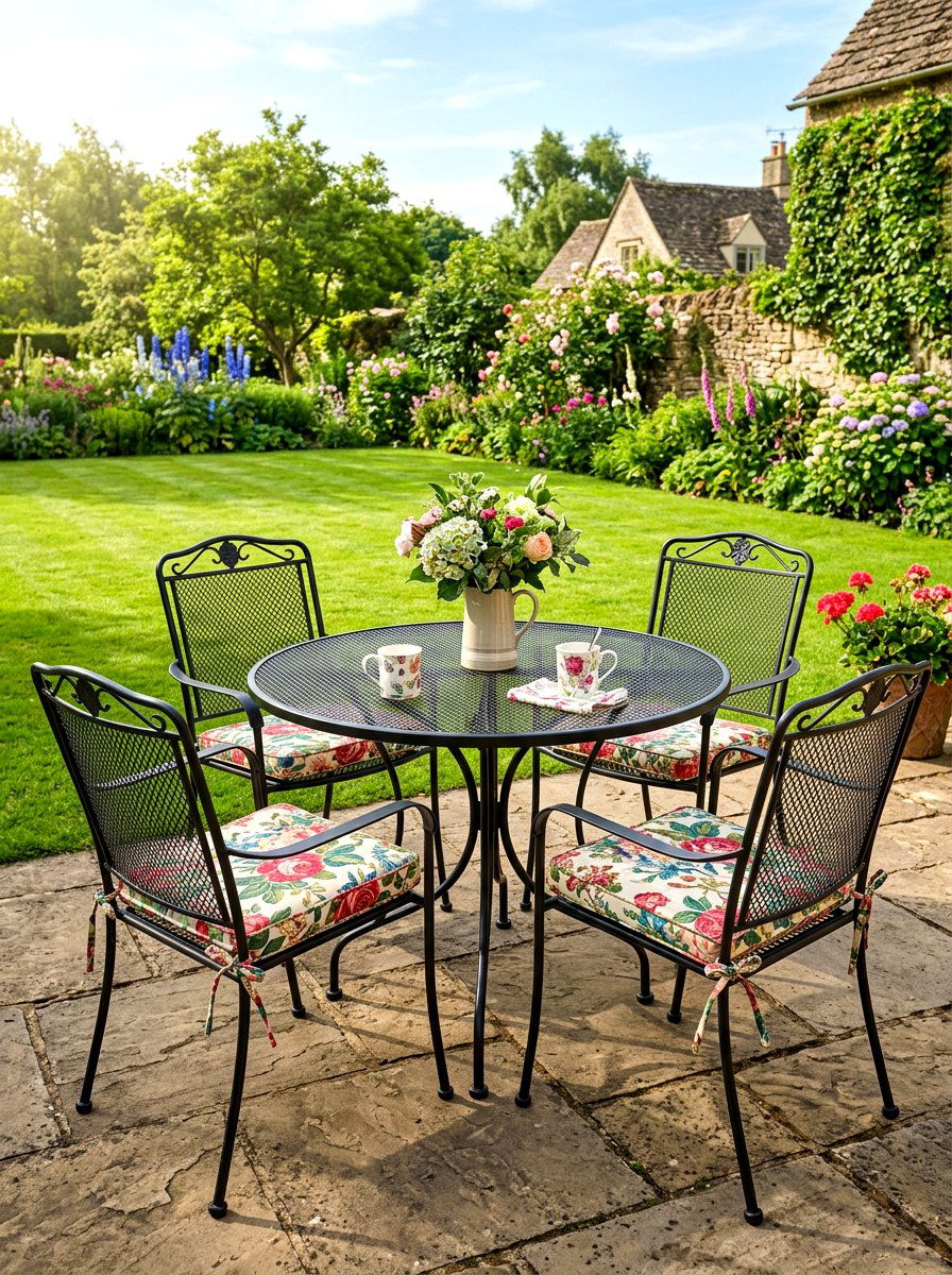 Metal Mesh Patio Set - 30 deck seating ideas