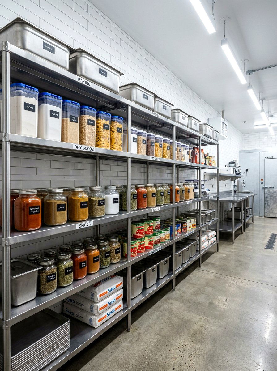 Metal Pantry Shelving - 30 pantry shelving layout ideas