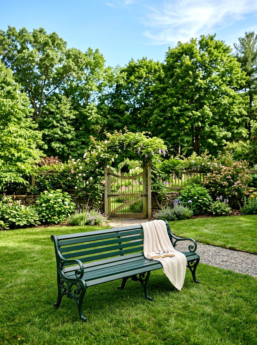 Metal Park Bench - 30 outdoor bench ideas