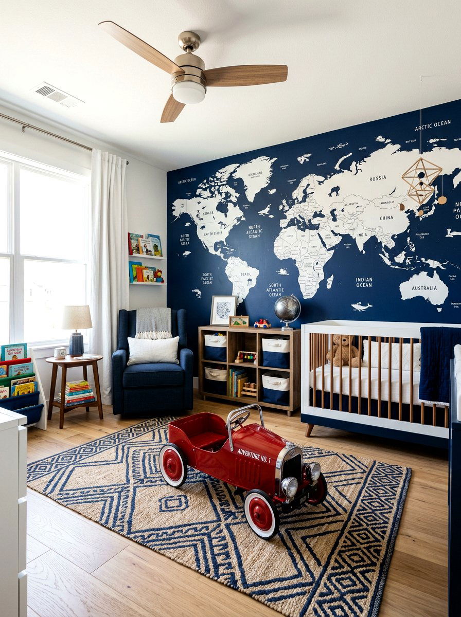 Metal Pedal Car - 30 heirloom toy nursery ideas