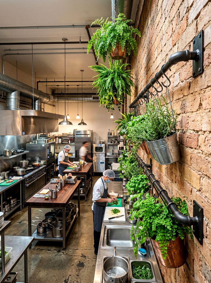 Metal Plant Rail Kitchen - 30 kitchen plant ledge ideas