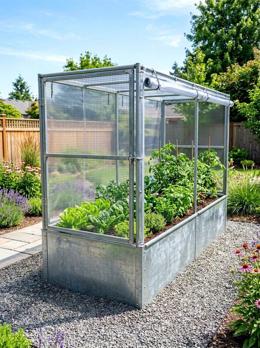 Metal Raised Bed Greenhouse - 30 raised bed greenhouse ideas