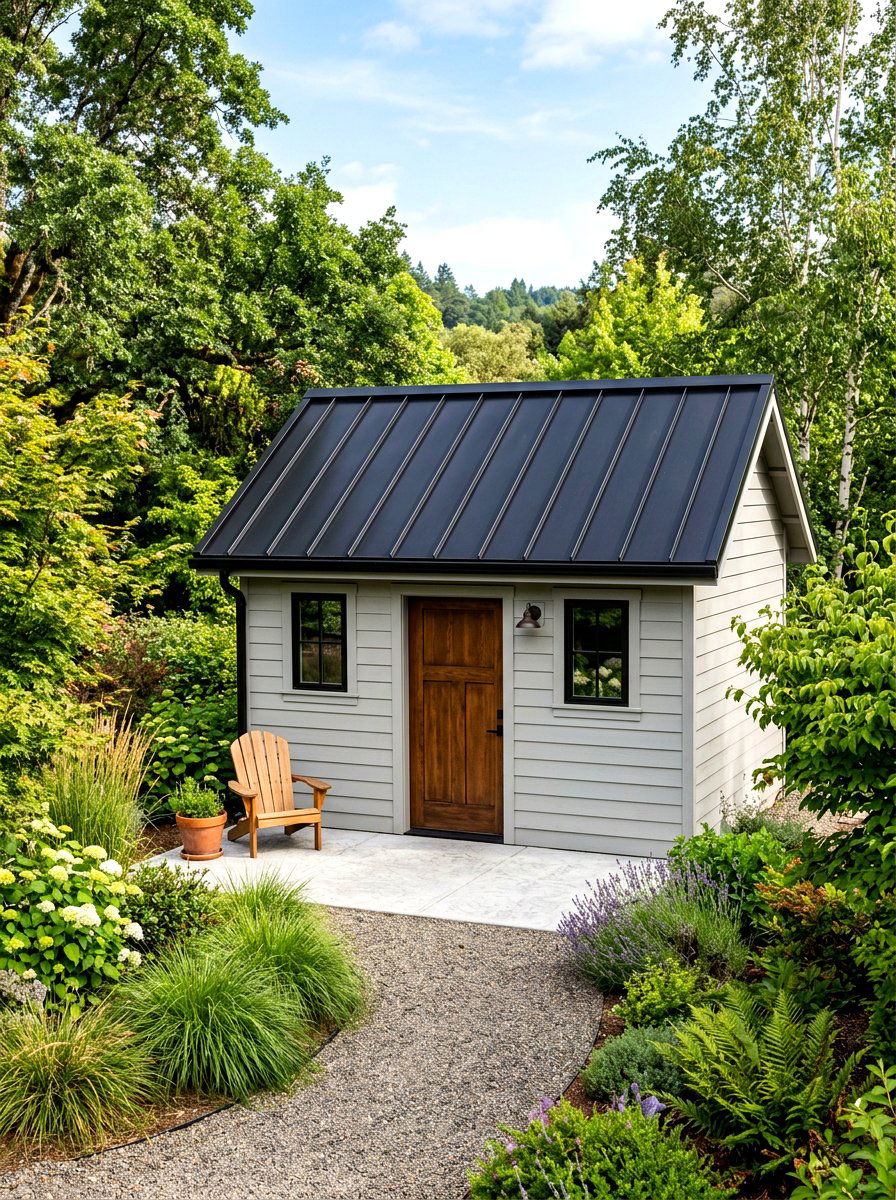 Metal Roof Shed - 30 farmhouse shed ideas
