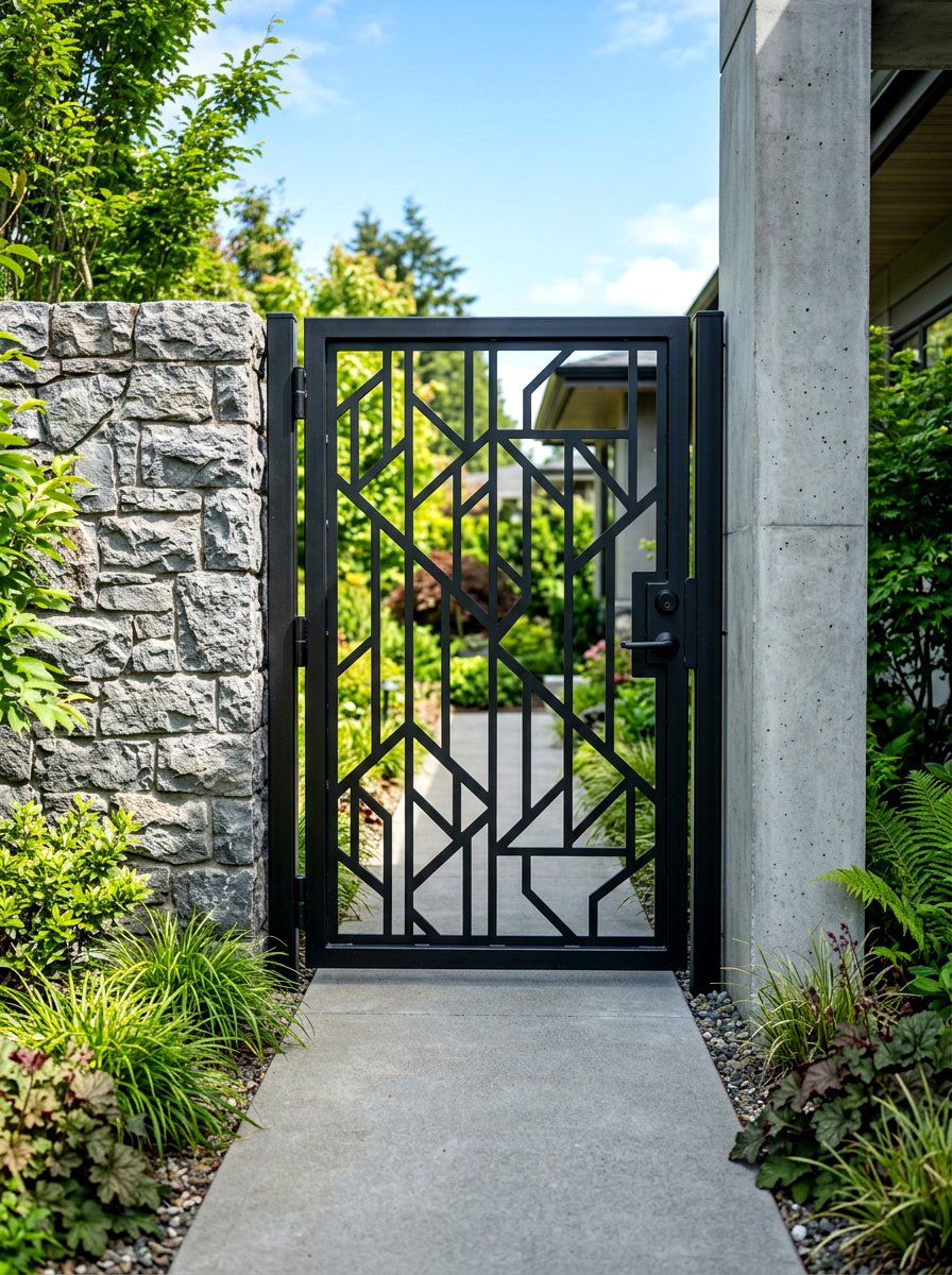 Metal Side Gate - 30 side entrance ideas