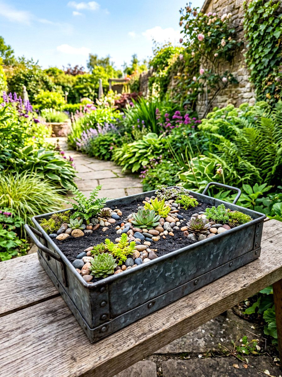 Metal Tray - 30 butterfly puddling station ideas