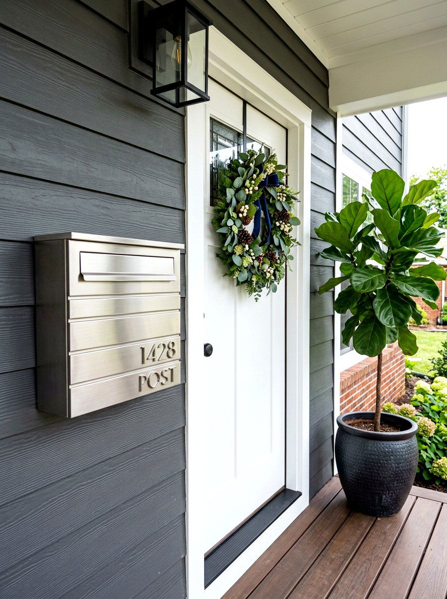 Metal Wall Mounted Mailbox - 30 mailbox curb appeal ideas