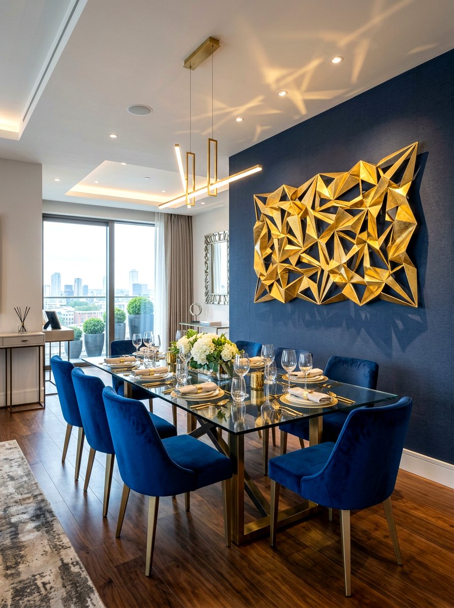 Metal Wall Sculpture - 30 dining room wall art ideas