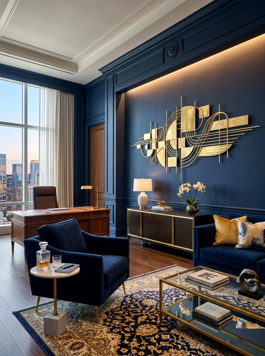 Metal Wall Sculptures - 30 art wall office ideas