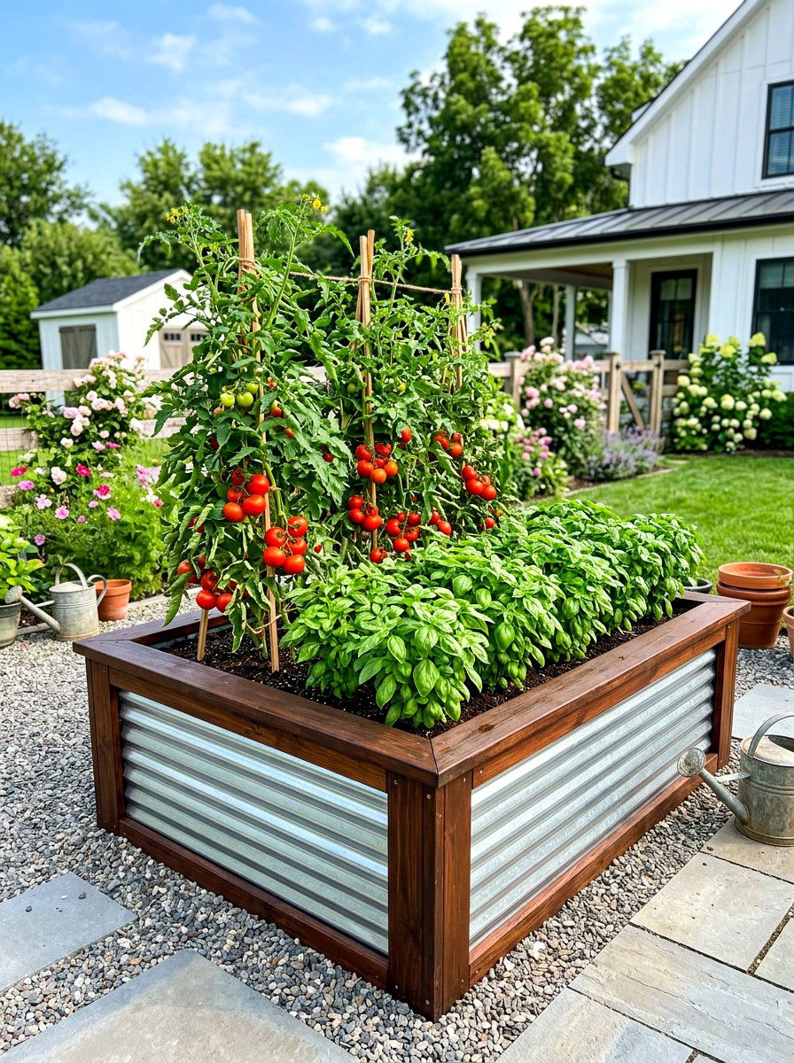 Metal corner raised bed - 30 raised bed corner ideas
