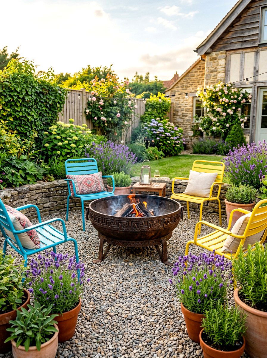 Metal fire pit bowl - 30 round fire pit ideas