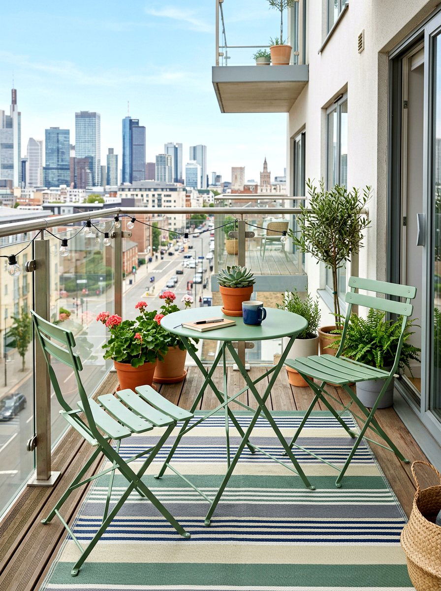 Metal folding bistro chair - 30 bistro chair patio ideas