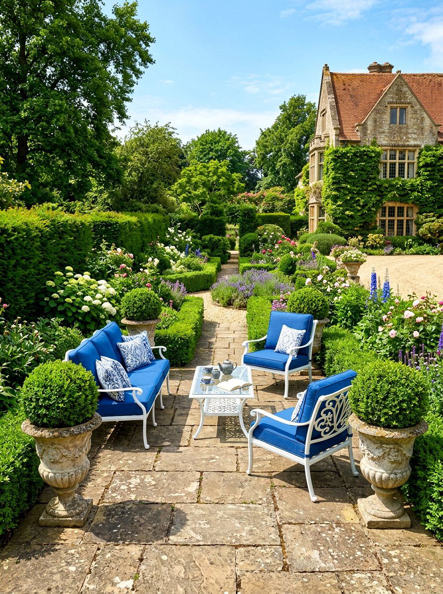 Metal furniture - 30 front porch seating ideas