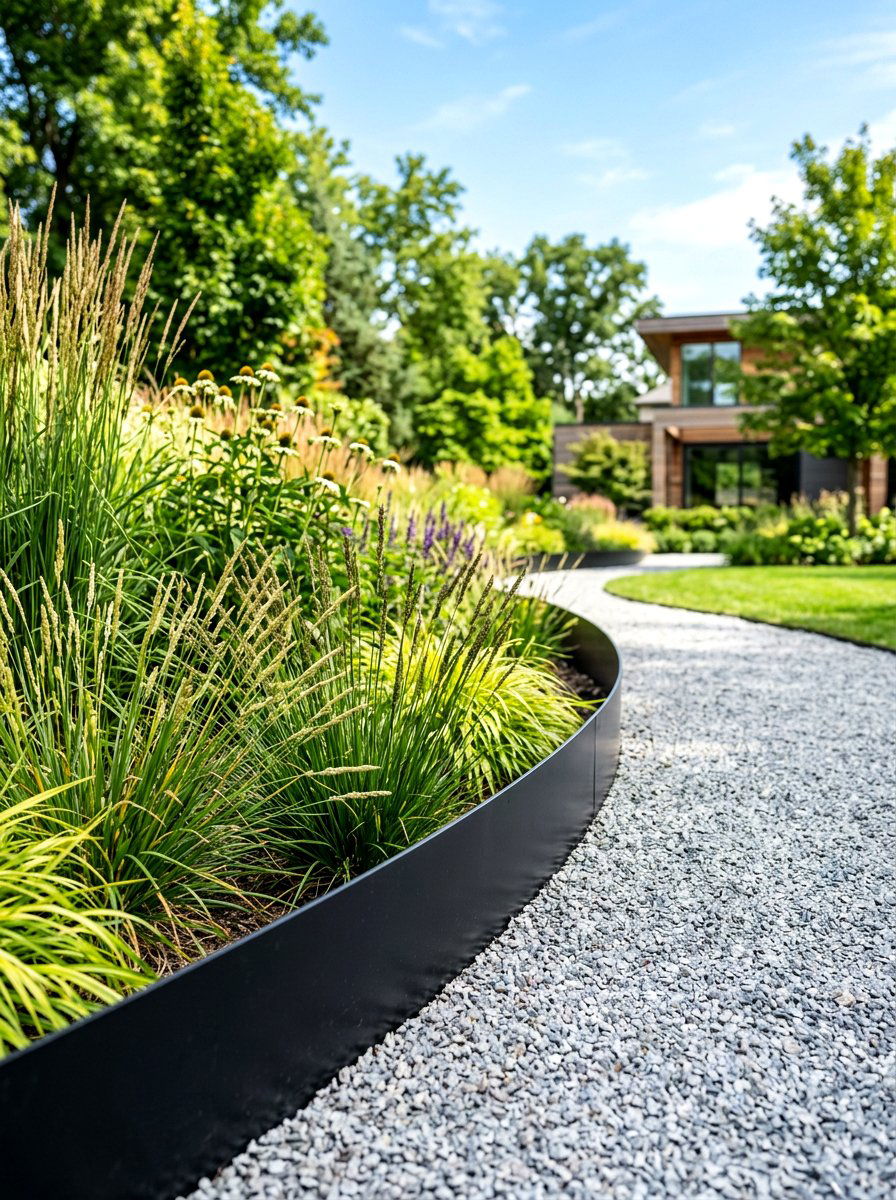Metal landscape edging - 30 garden edging ideas