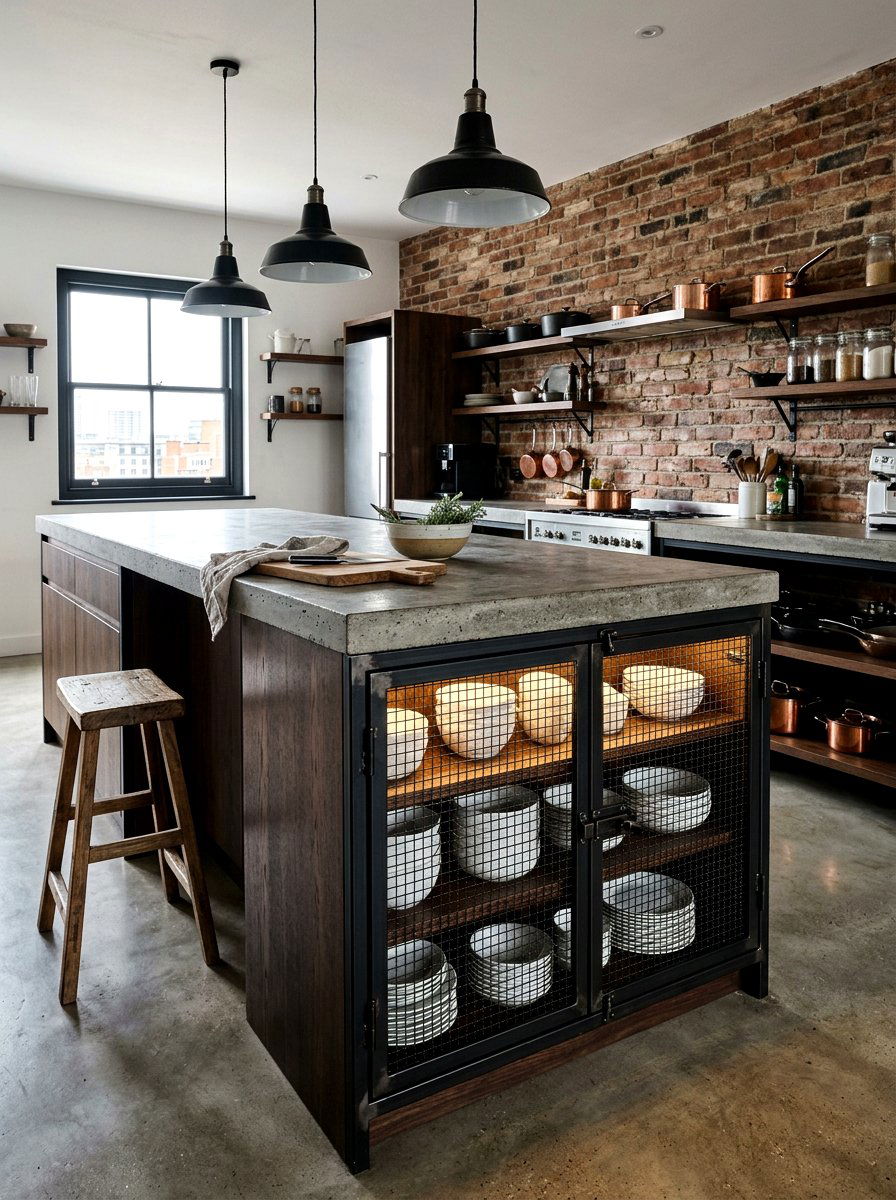 Metal mesh door - 30 island end cap ideas