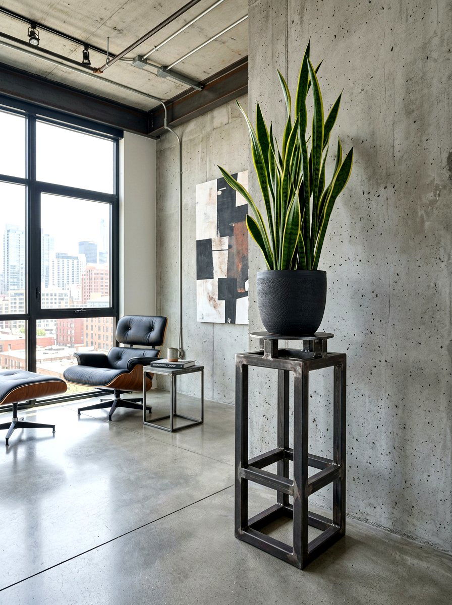 Metal pedestal plant stand - 30 plant stand ideas