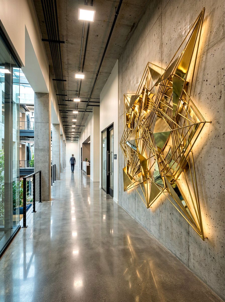 Metal wall sculpture - 30 empty wall ideas