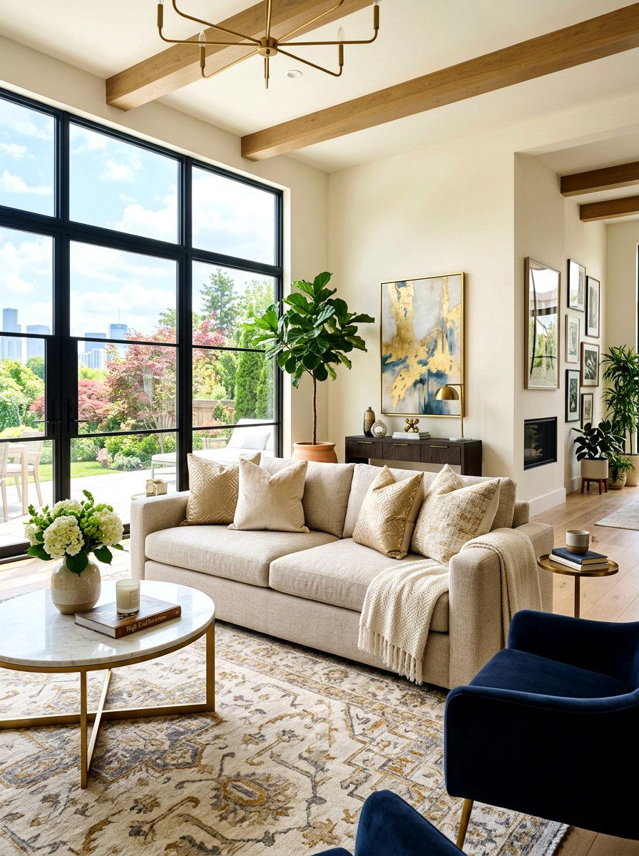 Metallic Accent Pillow - 30 reflective decor ideas
