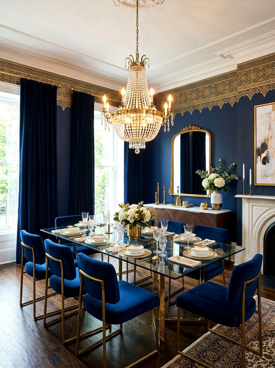 Metallic Gold Trim Border - 30 wallpaper border ideas