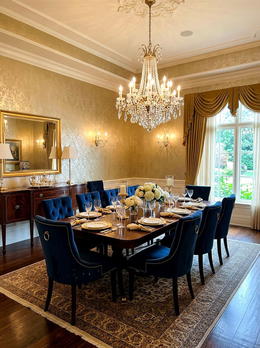 Metallic Gold Wallpaper - 30 wallpaper decor ideas