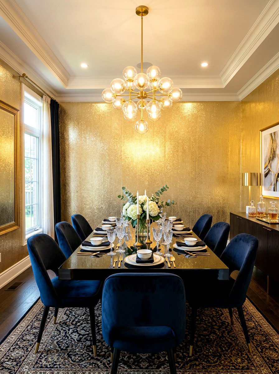 Metallic Peel And Stick Wallpaper - 30 peel and stick wallpaper ideas