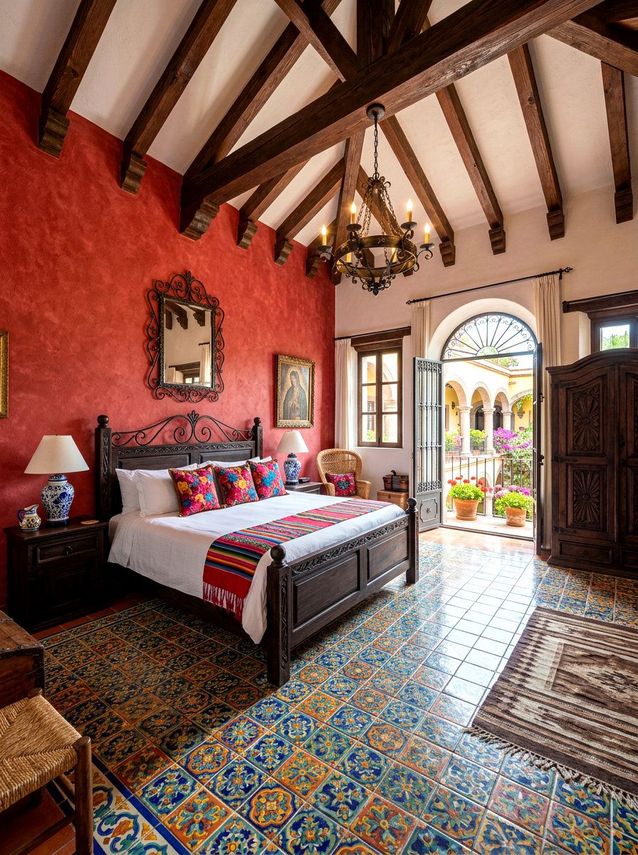 Mexican Hacienda Master Room - 30 resort bedroom ideas