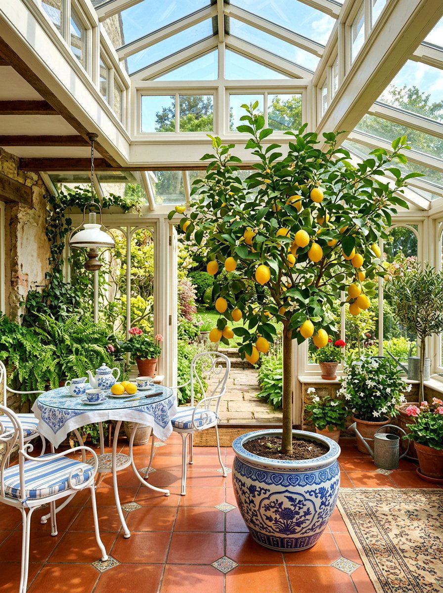 Meyer Lemon Tree - 30 sunroom plant ideas