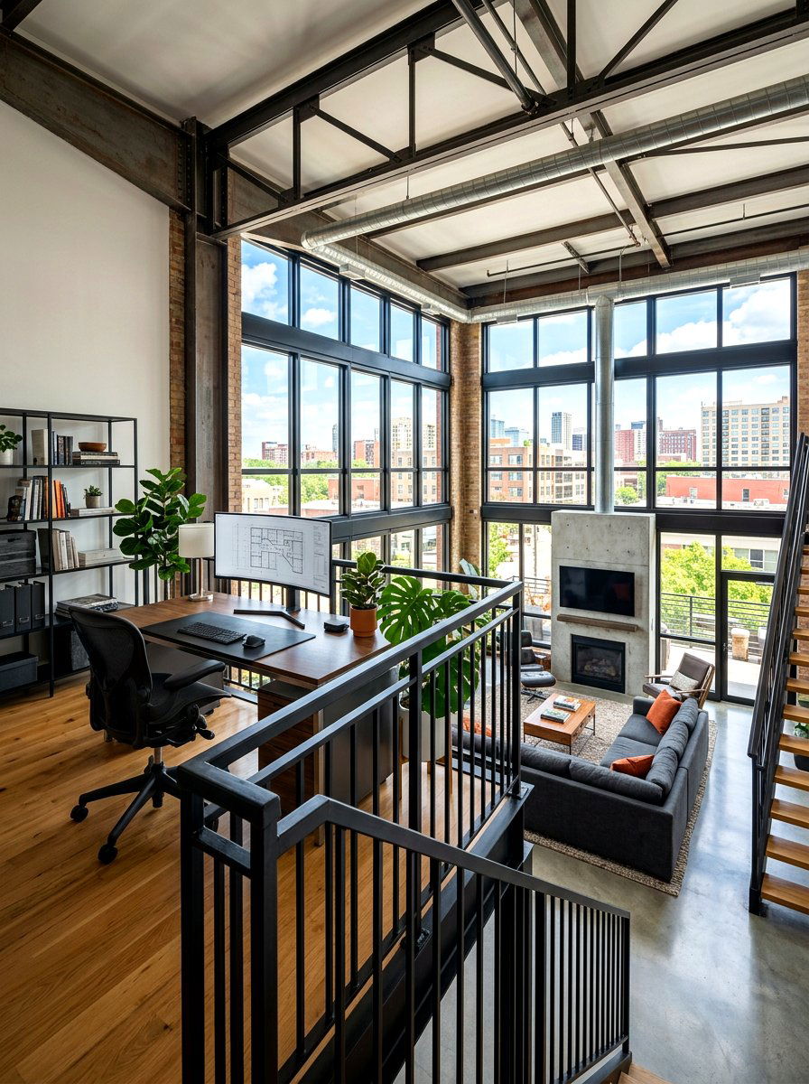 Mezzanine Floor Level - 30 semi open floor plan ideas