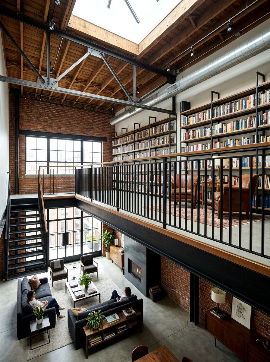 Mezzanine level - 30 broken floor plan ideas