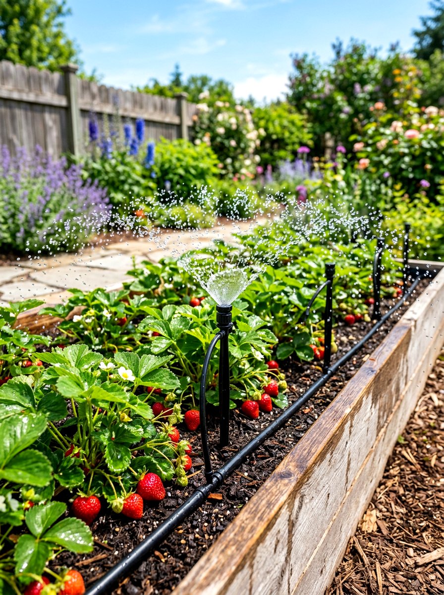 Micro sprayer array - 30 raised bed irrigation ideas