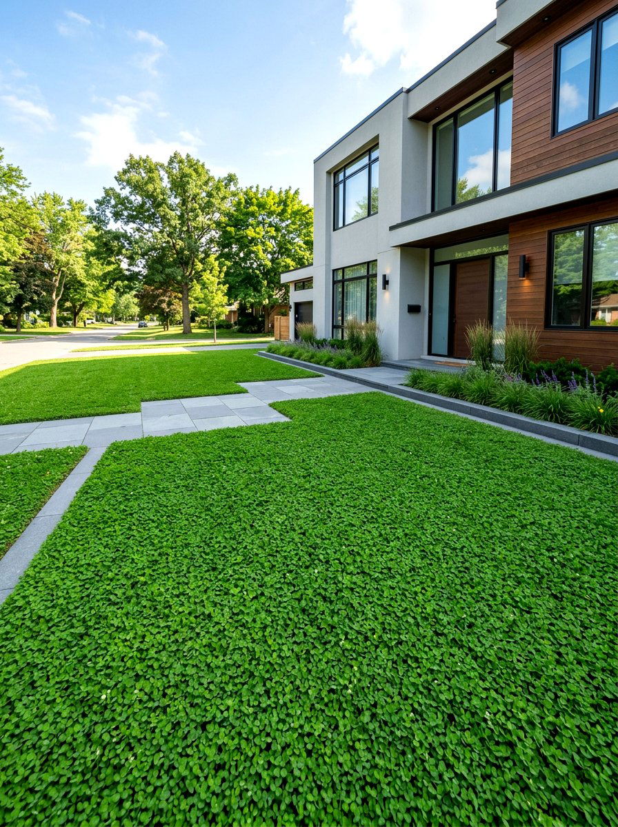 Microclover Front Yard - 30 clover front lawn ideas