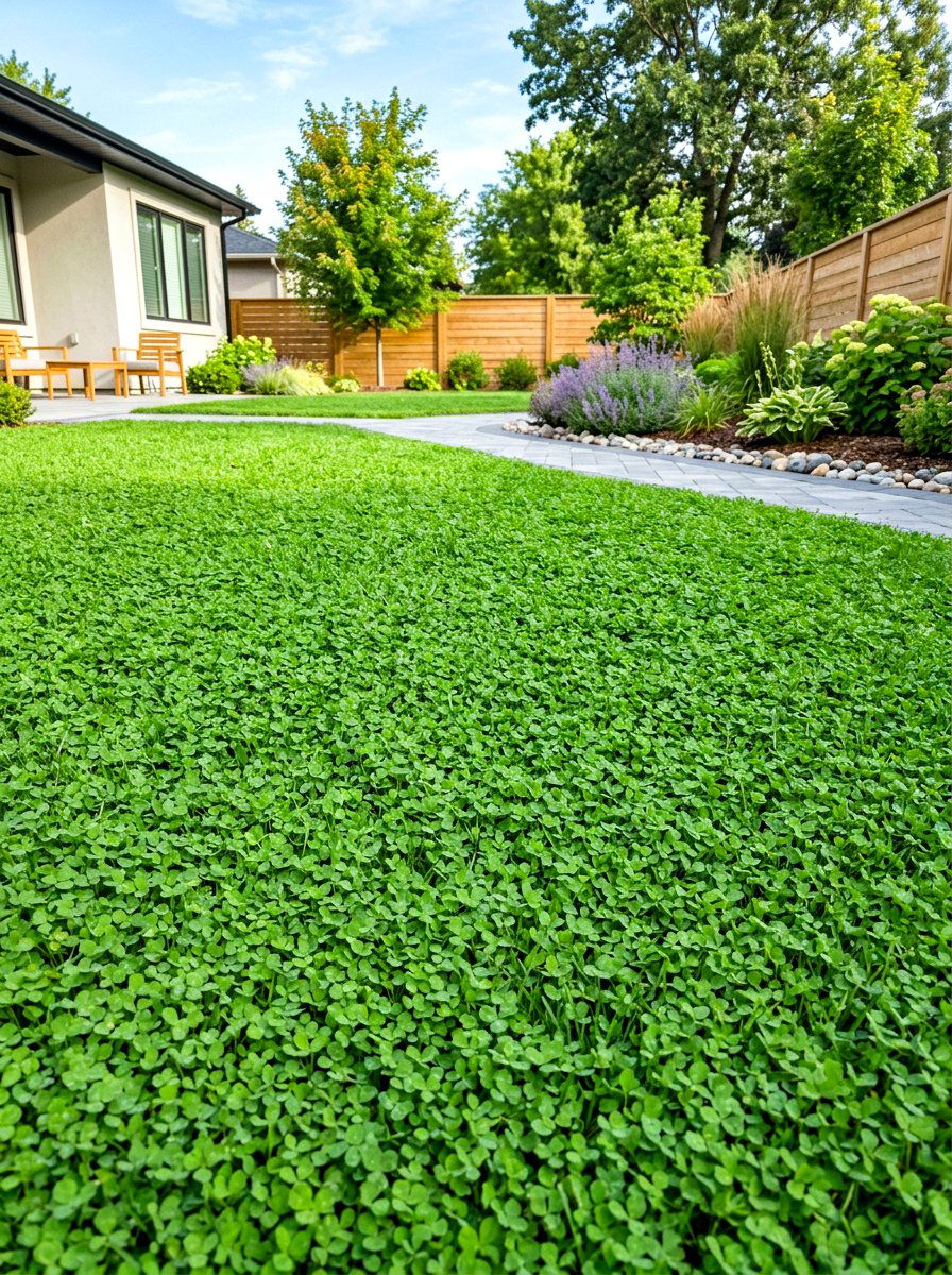 Microclover Ground Cover - 30 no mow lawn garden ideas