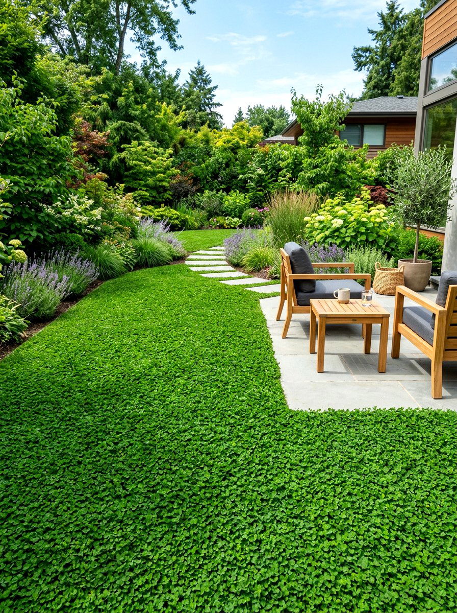 Microclover Lawn - 30 clover lawn ideas