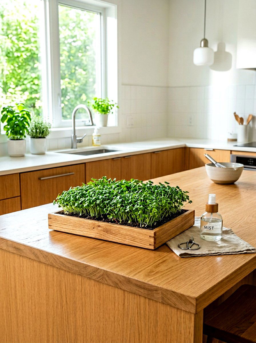 Microgreens Growing Tray Kit - 30 windowsill planter ideas