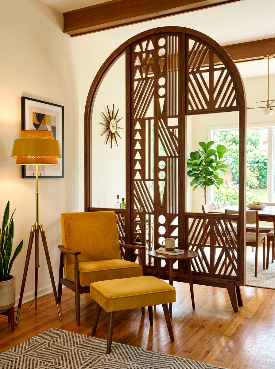 Mid Century Arched Room Divider - 30 arched room divider ideas