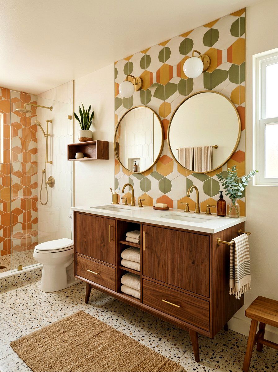 Mid Century Bathroom - 30 neutral bathroom ideas
