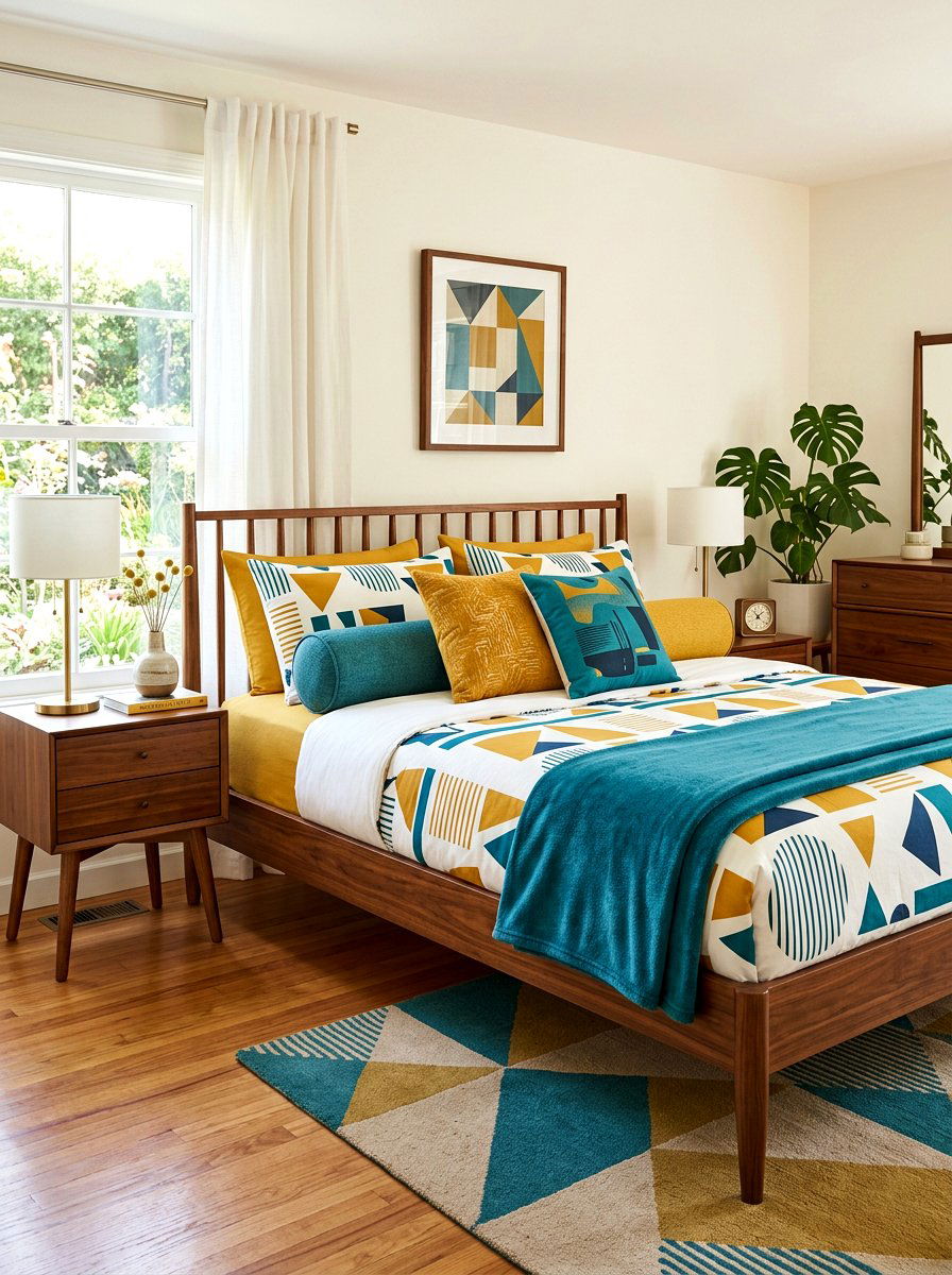 Mid Century Bedscape - 30 designer bedscape ideas