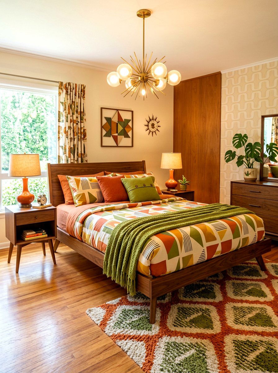 Mid Century Bedscape - 30 bedscape styling ideas