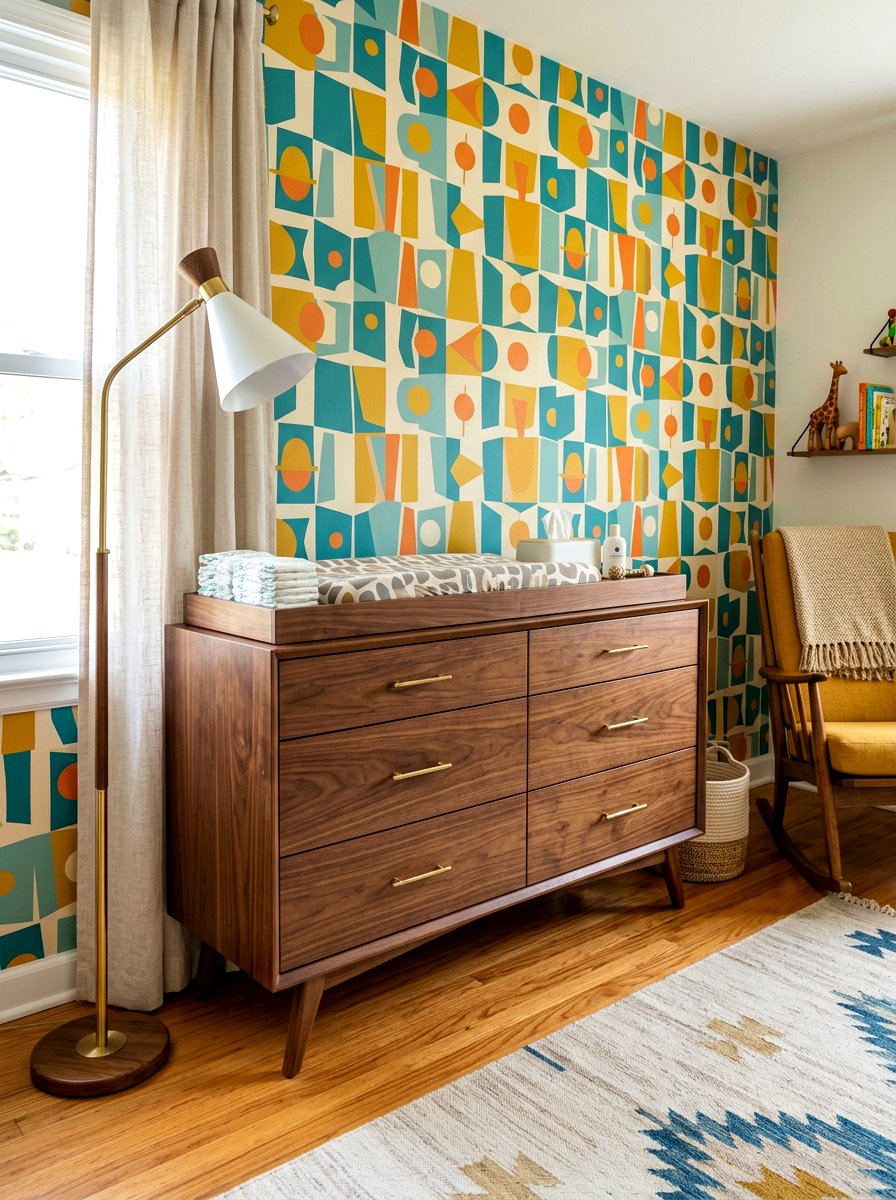 Mid Century Changing Station - 30 changing station ideas