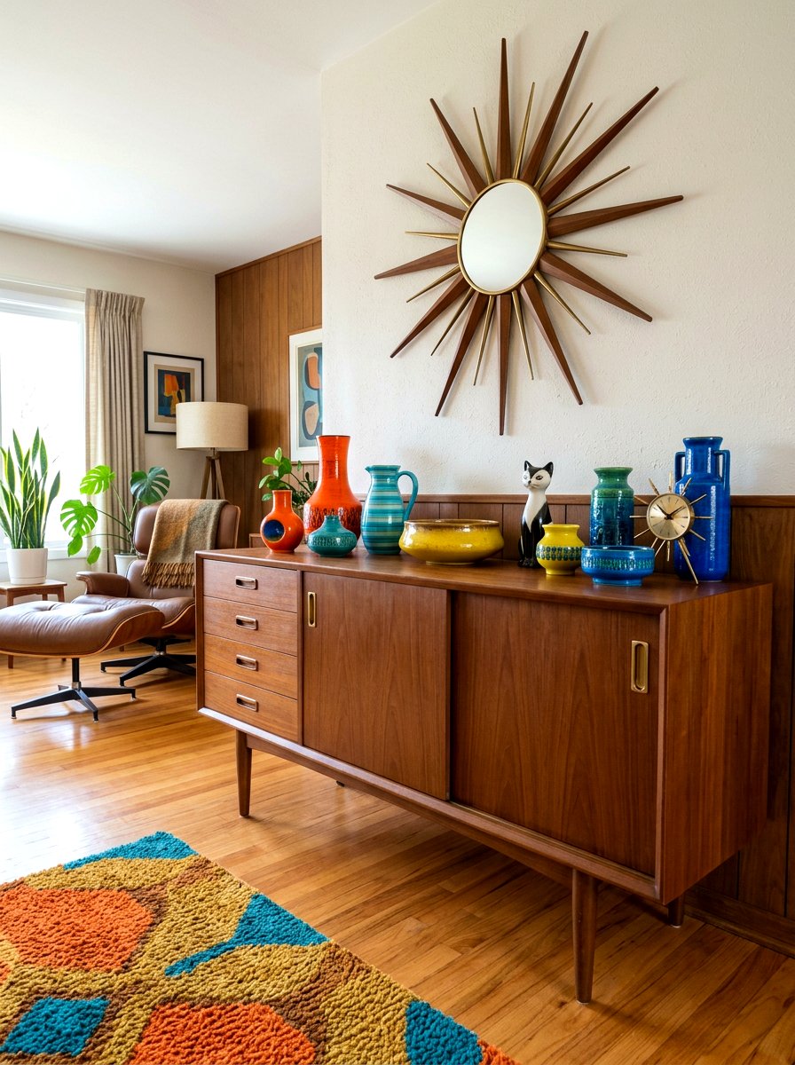Mid Century Credenza - 30 dining room china display ideas