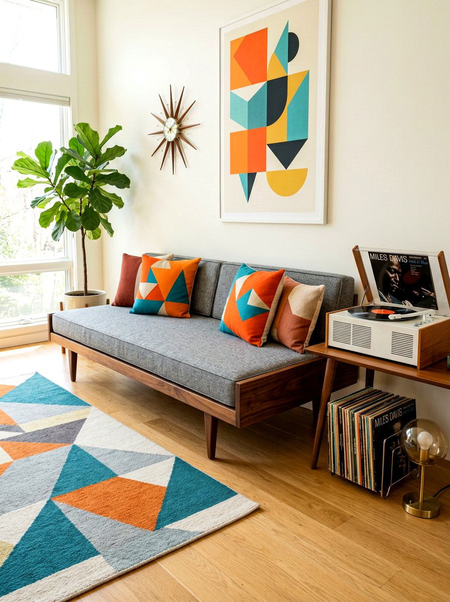 Mid Century Daybed - 30 built in daybed nook ideas
