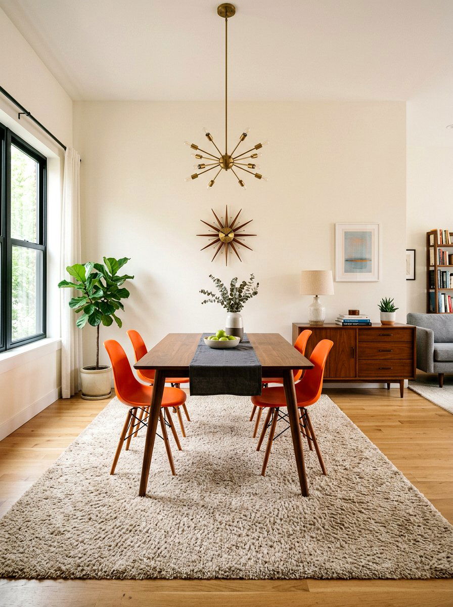 Mid Century Dining Room - 30 apartment dining room ideas