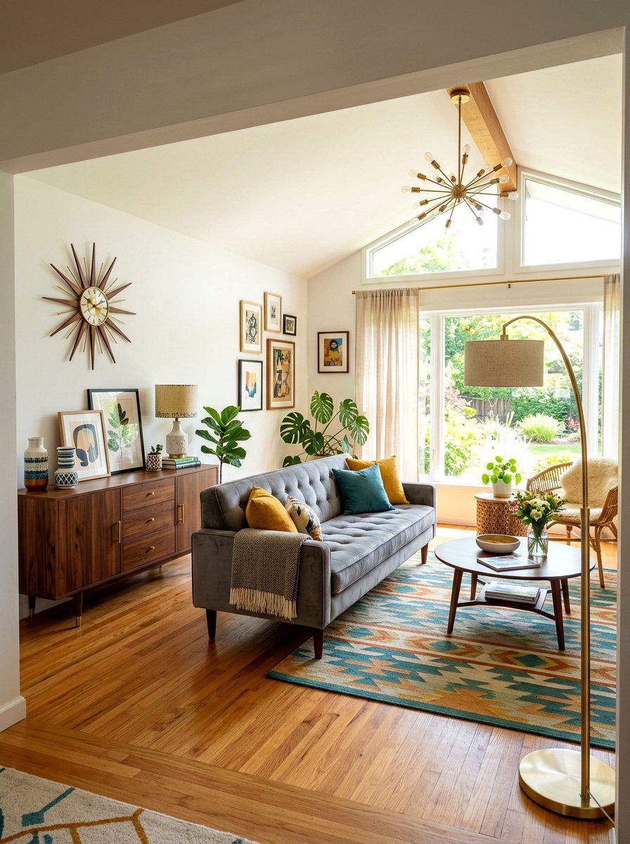 Mid Century Eclectic Living Room - 30 eclectic living room ideas