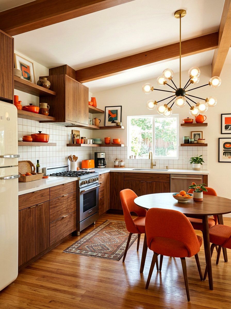 Mid Century Kitchen - 30 collected kitchen decor ideas