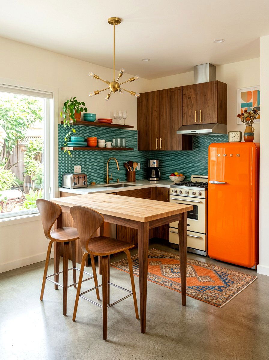 Mid Century Kitchenette - 30 kitchenette design ideas